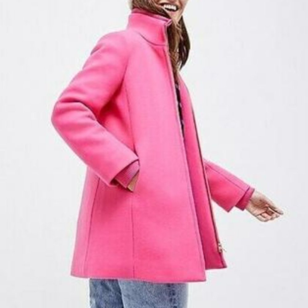 J. Crew lodge coat in Italian stadium-cloth wool